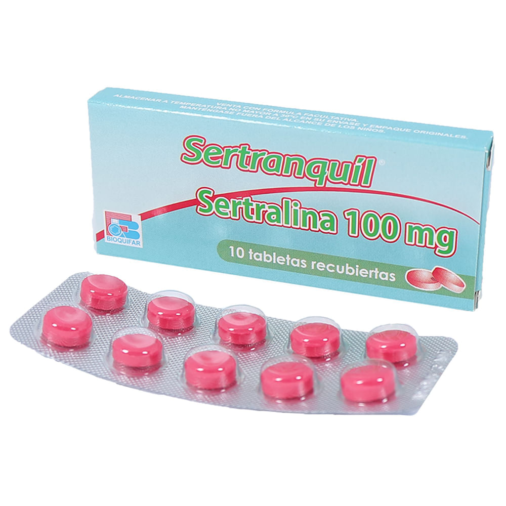 Sertranquil 100 Mg (Sertralina) Bioquifar Farmaceutica - Molto Medical